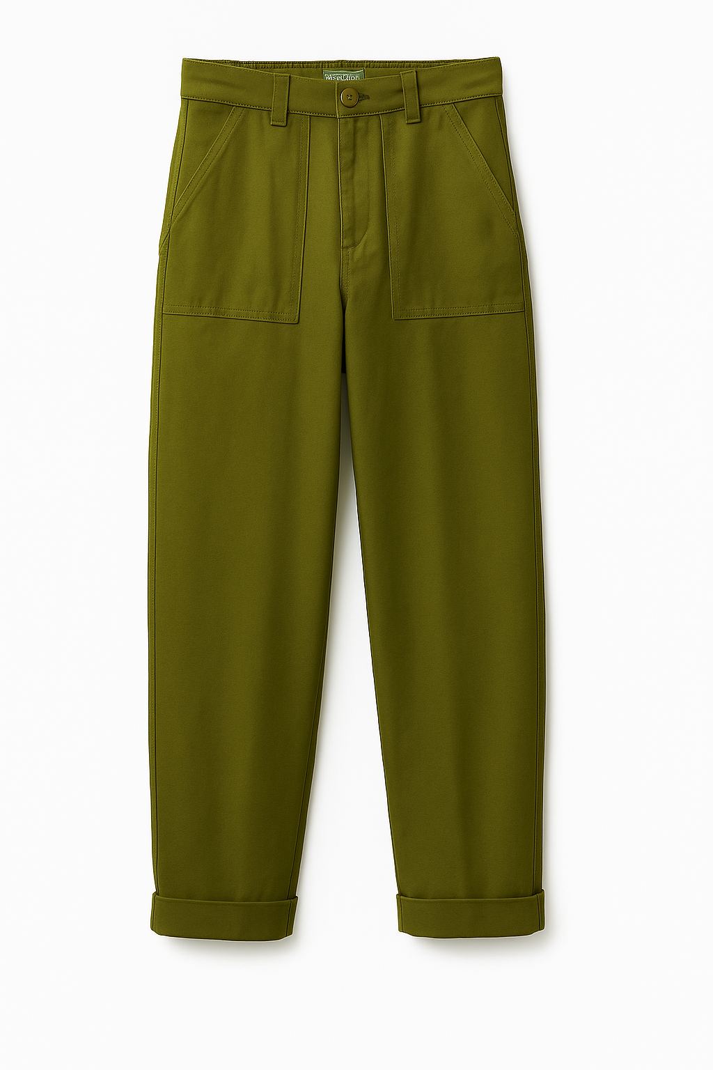 STRETCH COTTON LAPEL TROUSERS