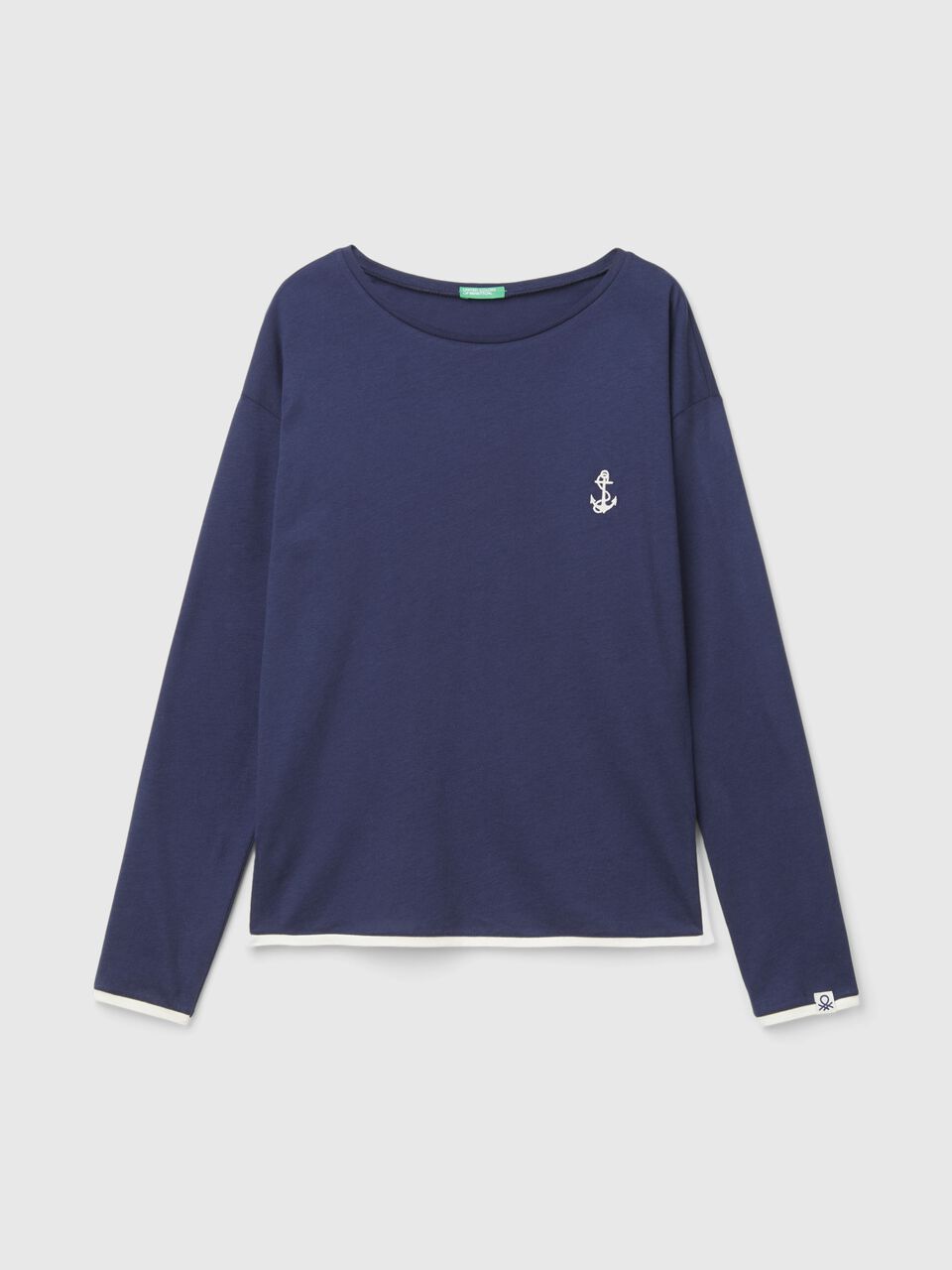 T-SHIRT WITH EMBROIDERY IN VISCOSE BLEND