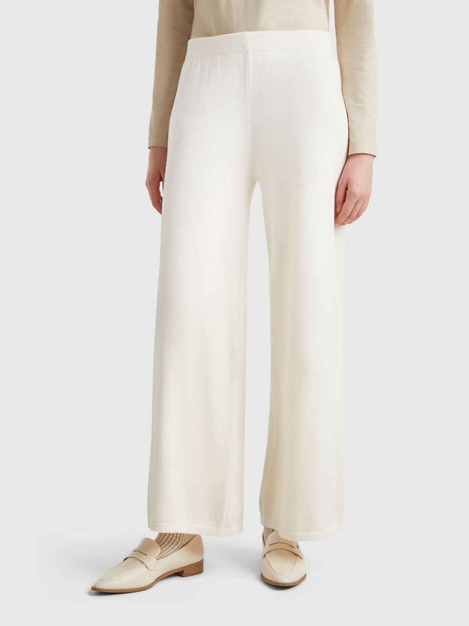 WIDE KNIT TROUSERS