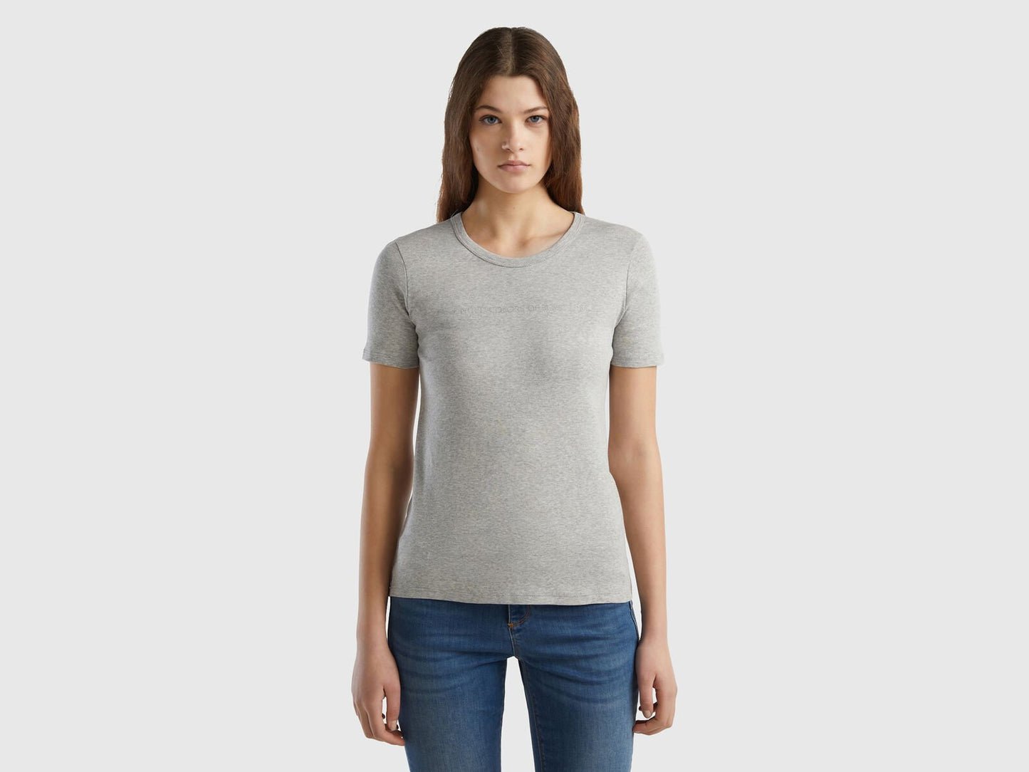 T-SHIRT IN 100% COTTON WITH GLITTER PRINT LOGO