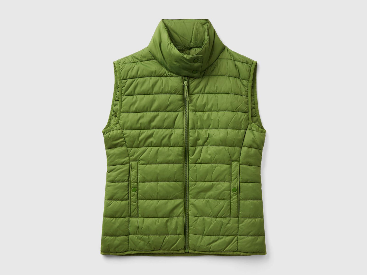SLEEVELESS PUFFER JACKET WITH RECYCLED WADDING