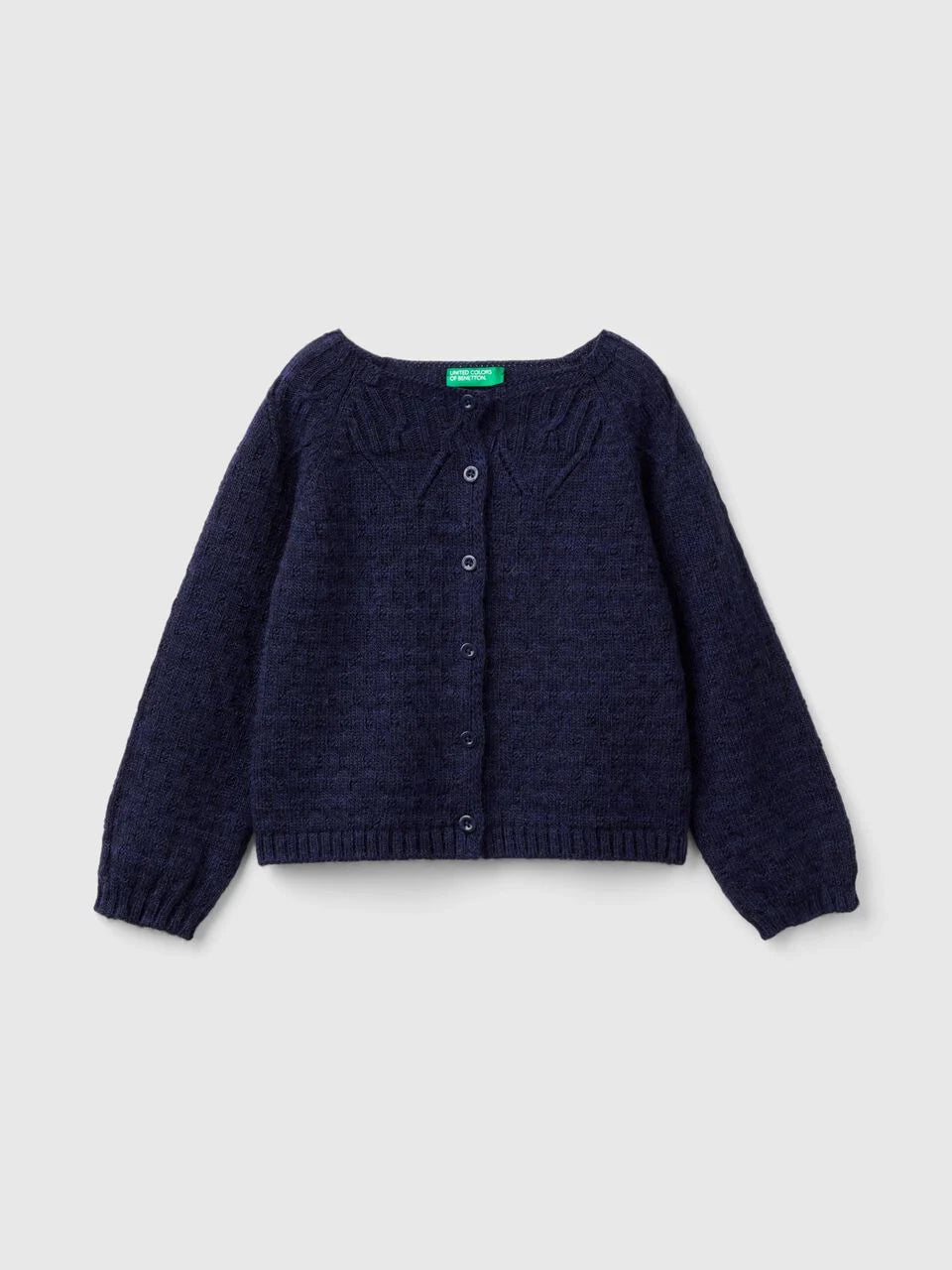 CARDIGAN WITH PERFORATED DETAILS