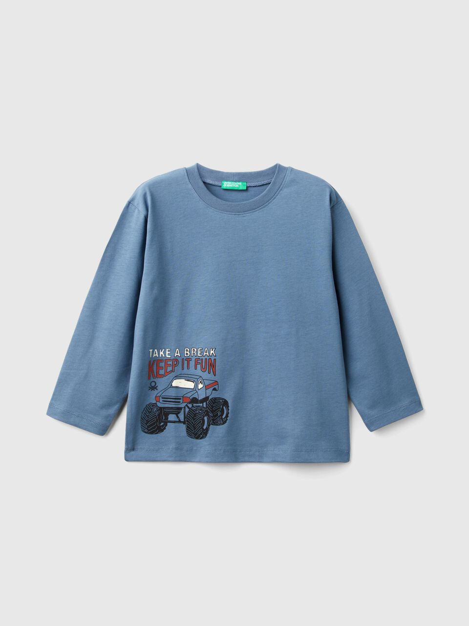 T-SHIRT WITH PRINT IN WARM ORGANIC COTTON