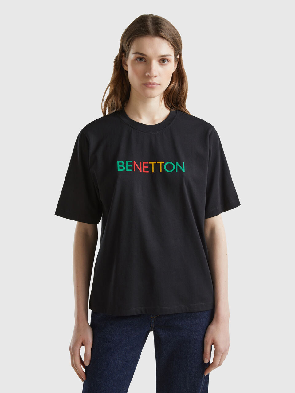 T-SHIRT WITH LOGO PRINT