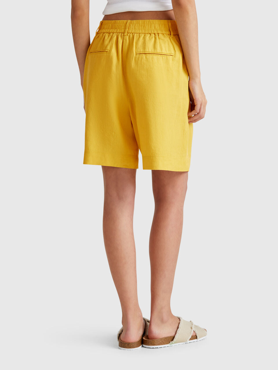 100% LINEN BERMUDAS