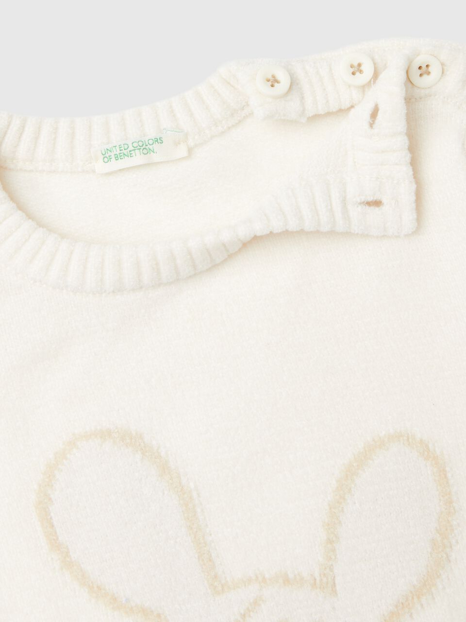 SWEATER WITH BUNNY INLAY