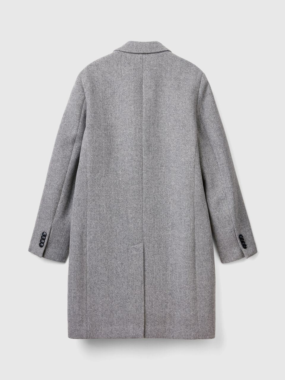 DOUBLE-BREASTED COAT IN WOOL BLEND