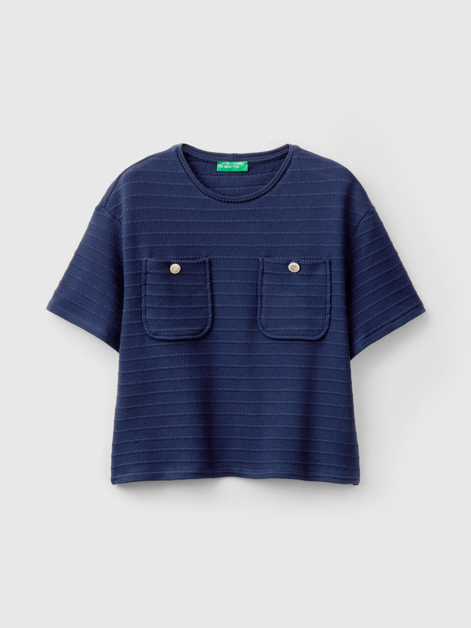 CREW NECK T-SHIRT WITH POCKETS