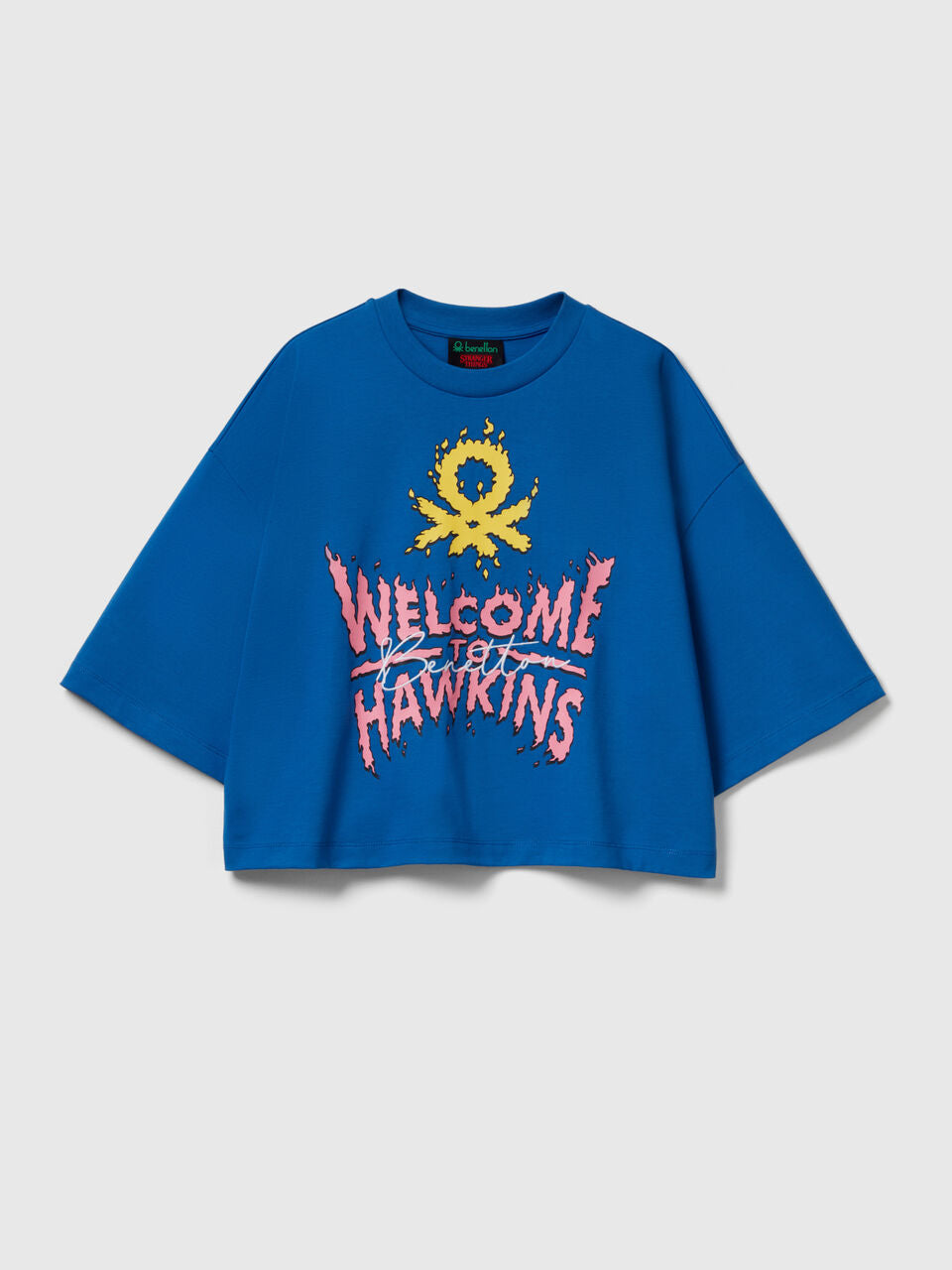 T-SHIRT WITH STRANGER THINGS PRINT