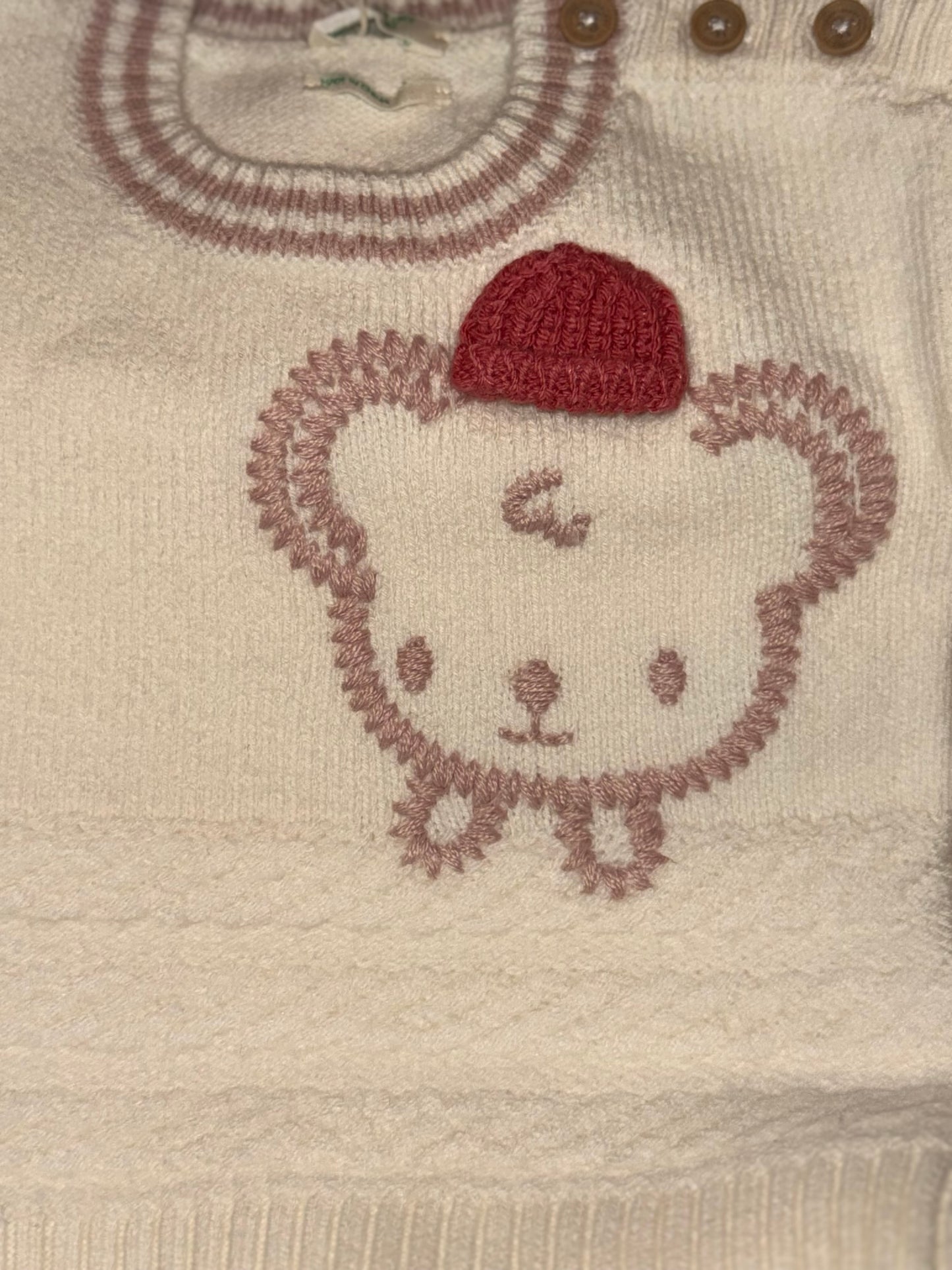 SWEATER WITH EMBROIDERY AND APPLIQUE