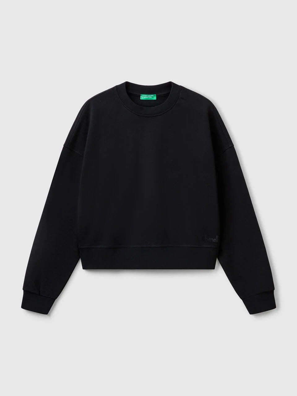 100% COTTON SWEATSHIRT WITH LOGO PRINT
