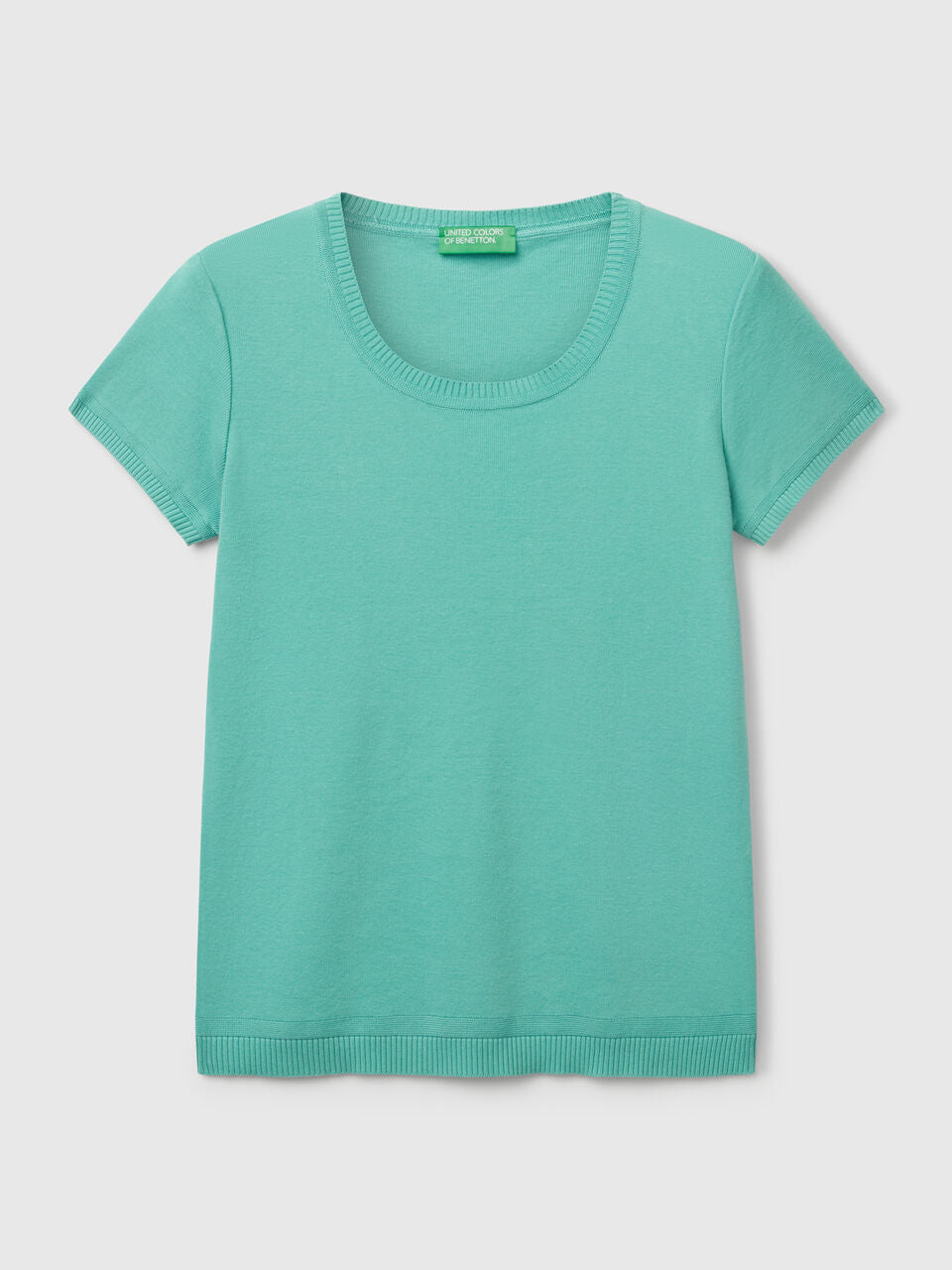 SHORT SLEEVE SWEATER IN 100% COTTON