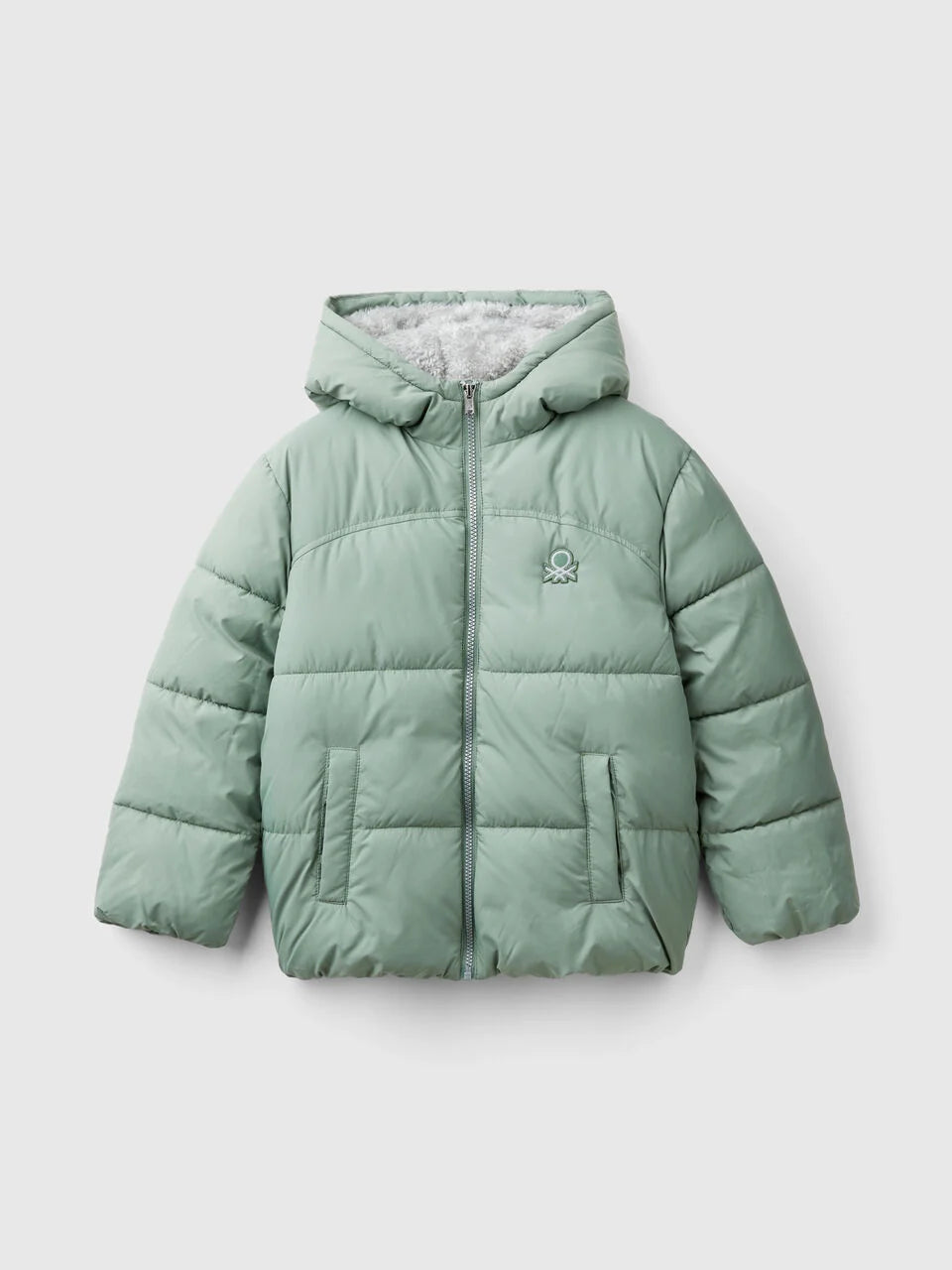 PADDED JACKET WITH TEDDY INTERIOR