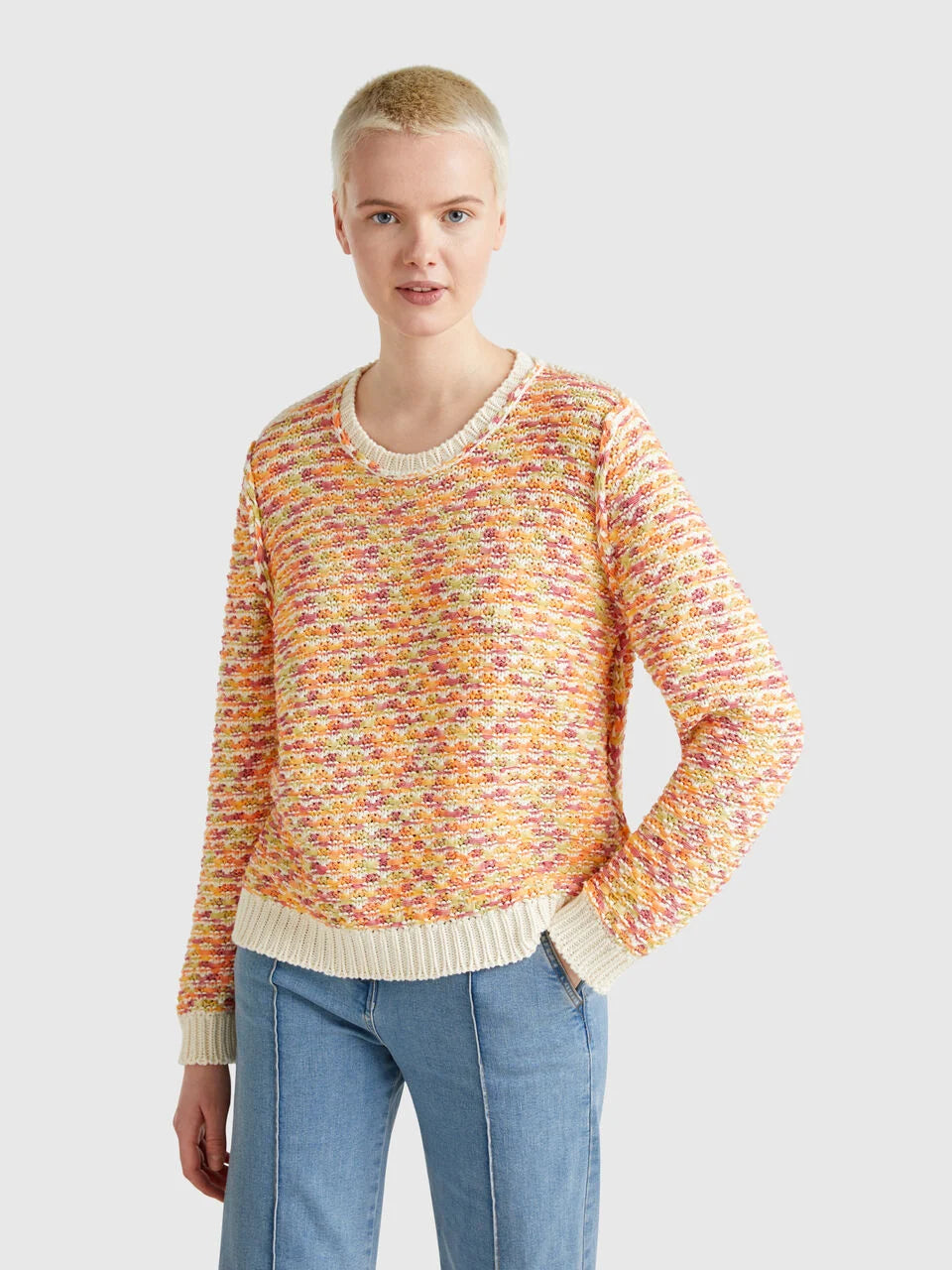 REVERSIBLE SWEATER IN COTTON BLEND
