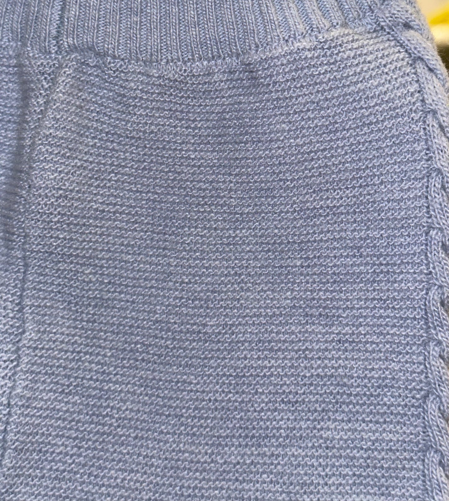 TROUSERS WITH CABLES IN RECYCLED WOOL BLEND