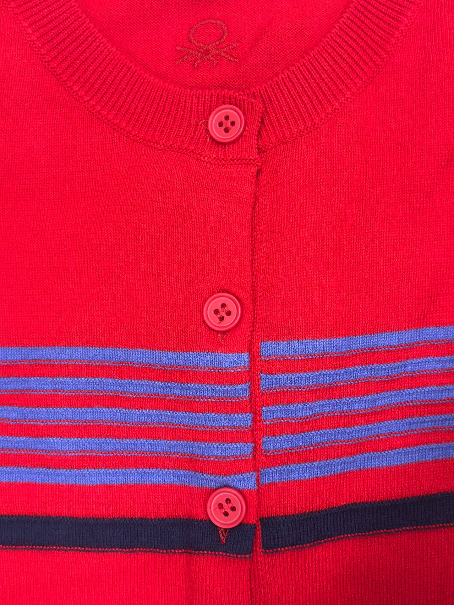 STRIPED CARDIGAN IN PURE COTTON