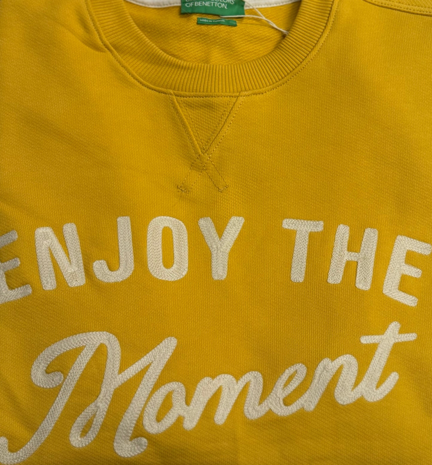 100% COTTON SWEATSHIRT WITH EMBROIDERY