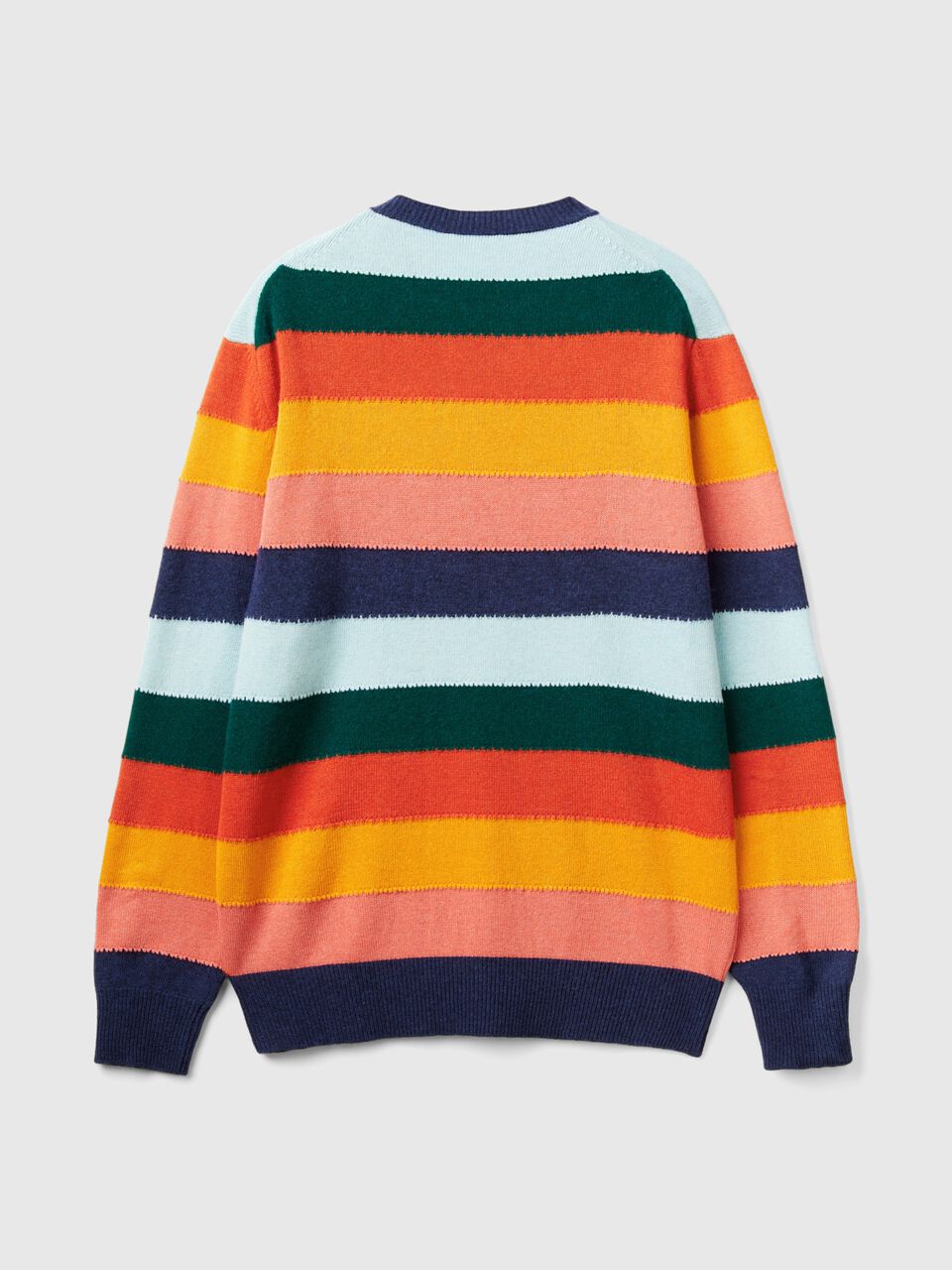 SWEATER WITH MULTICOLOR STRIPES