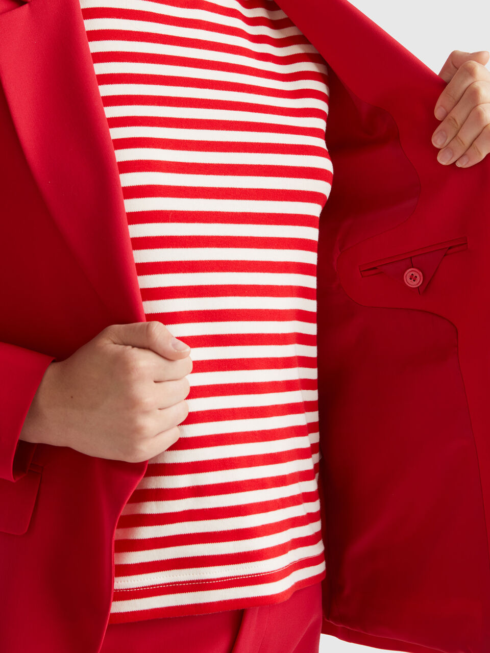 BLAZER IN STRETCH VISCOSE BLEND