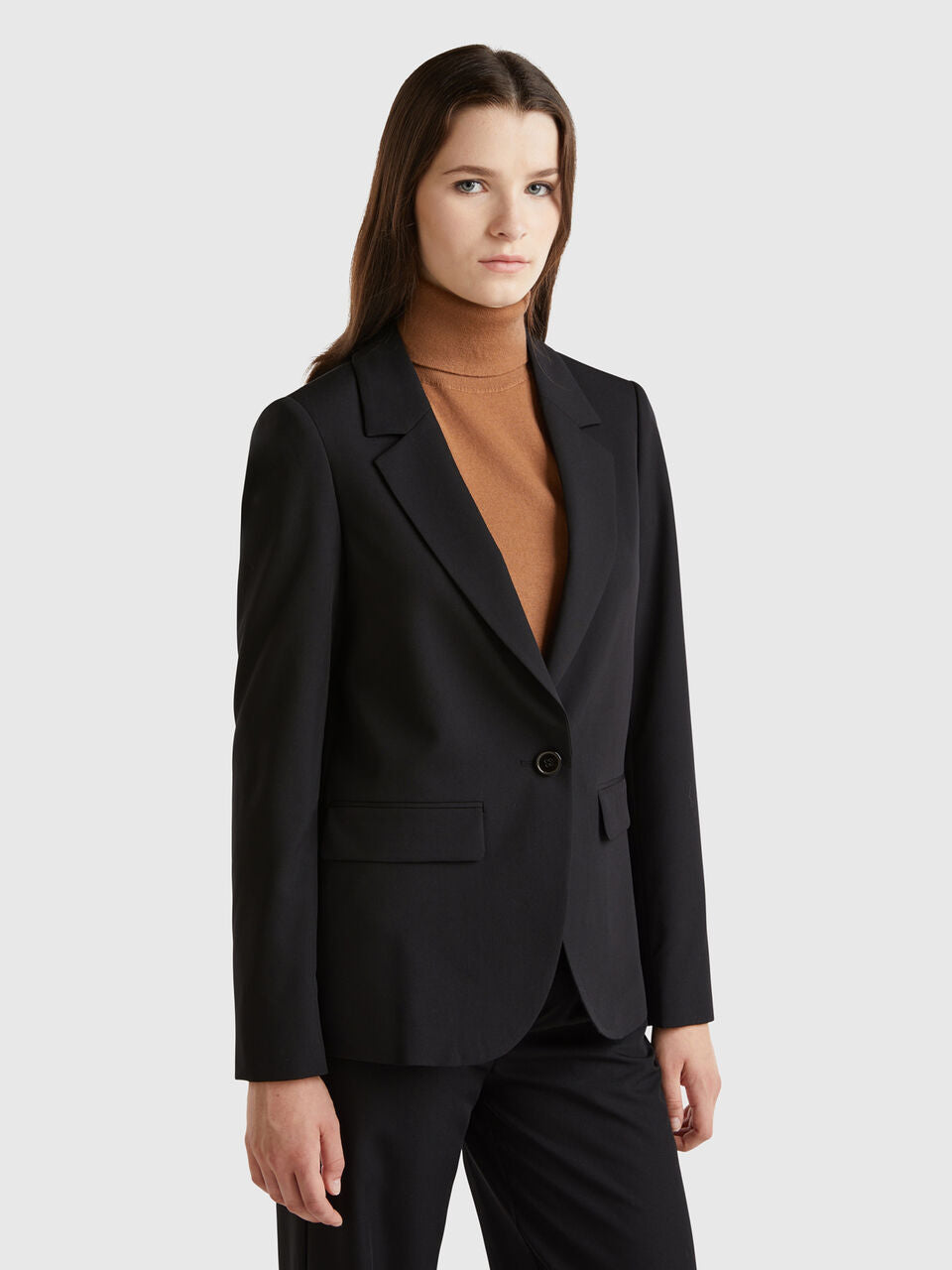 BLAZER IN STRETCH VISCOSE BLEND