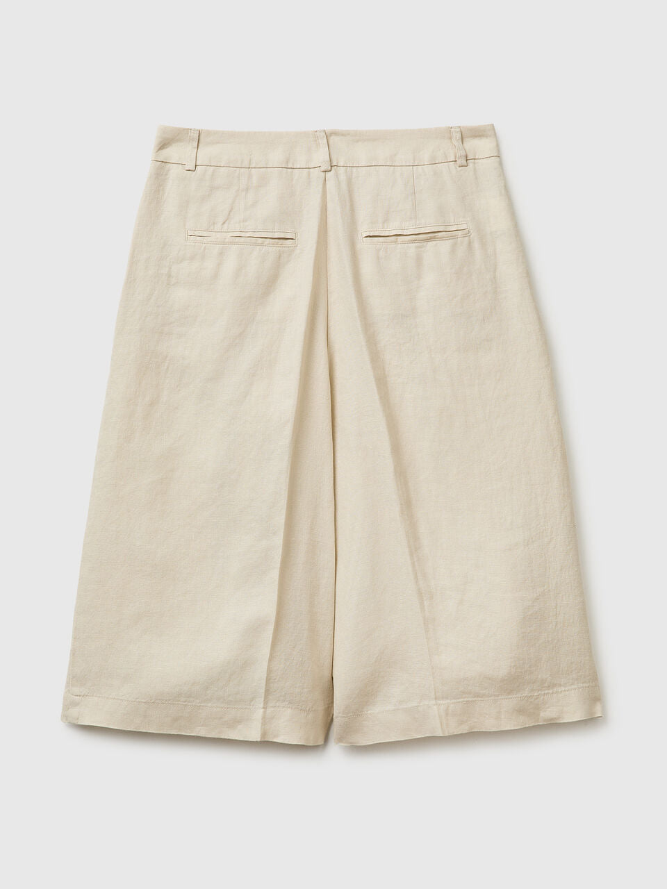 100% LINEN BERMUDA SHORTS