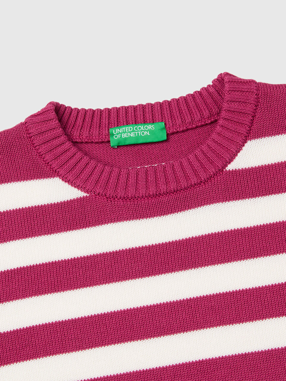 STRIPED SWEATER IN TRICOT COTTON