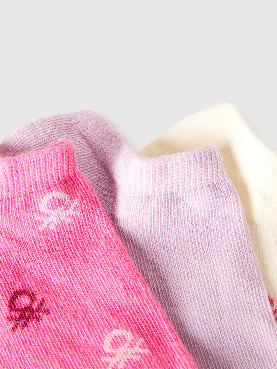 THREE PAIRS OF SHORT SOCKS