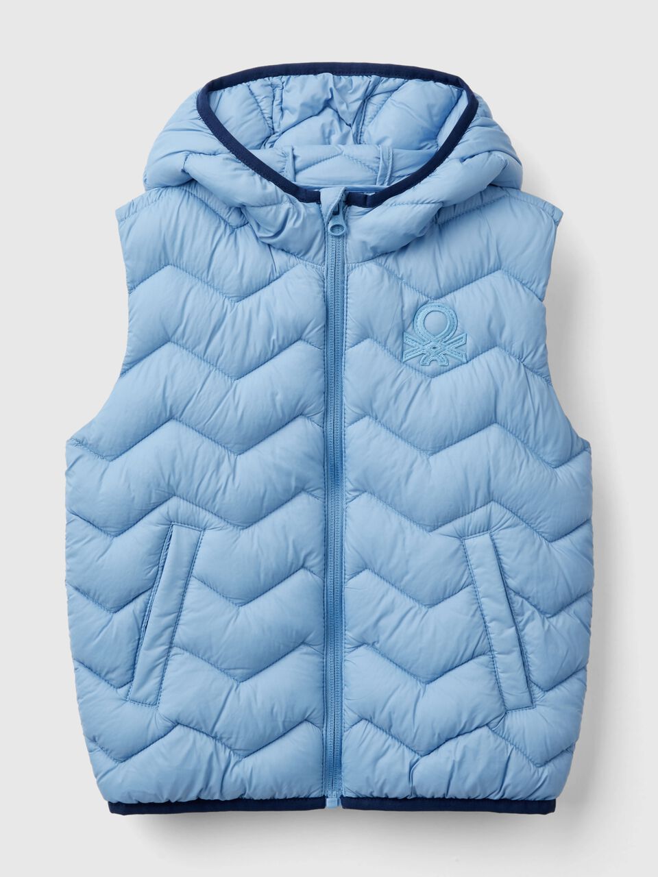 PADDED VEST WITH HOOD