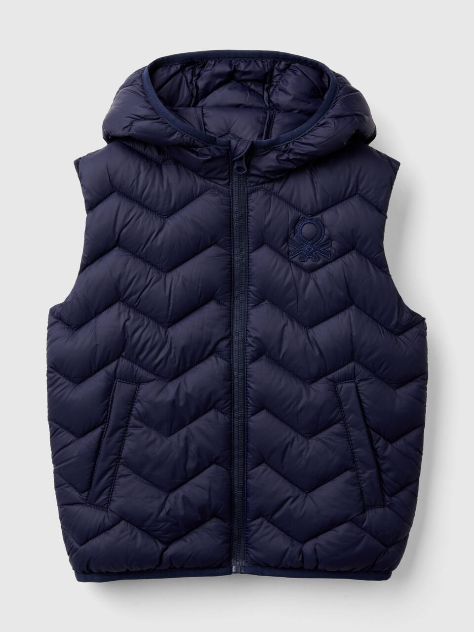 PADDED VEST WITH HOOD