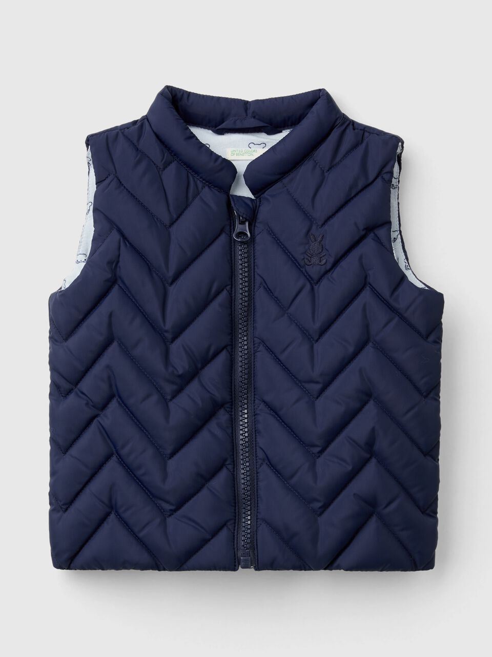 PADDED VEST IN TECHNICAL FABRIC