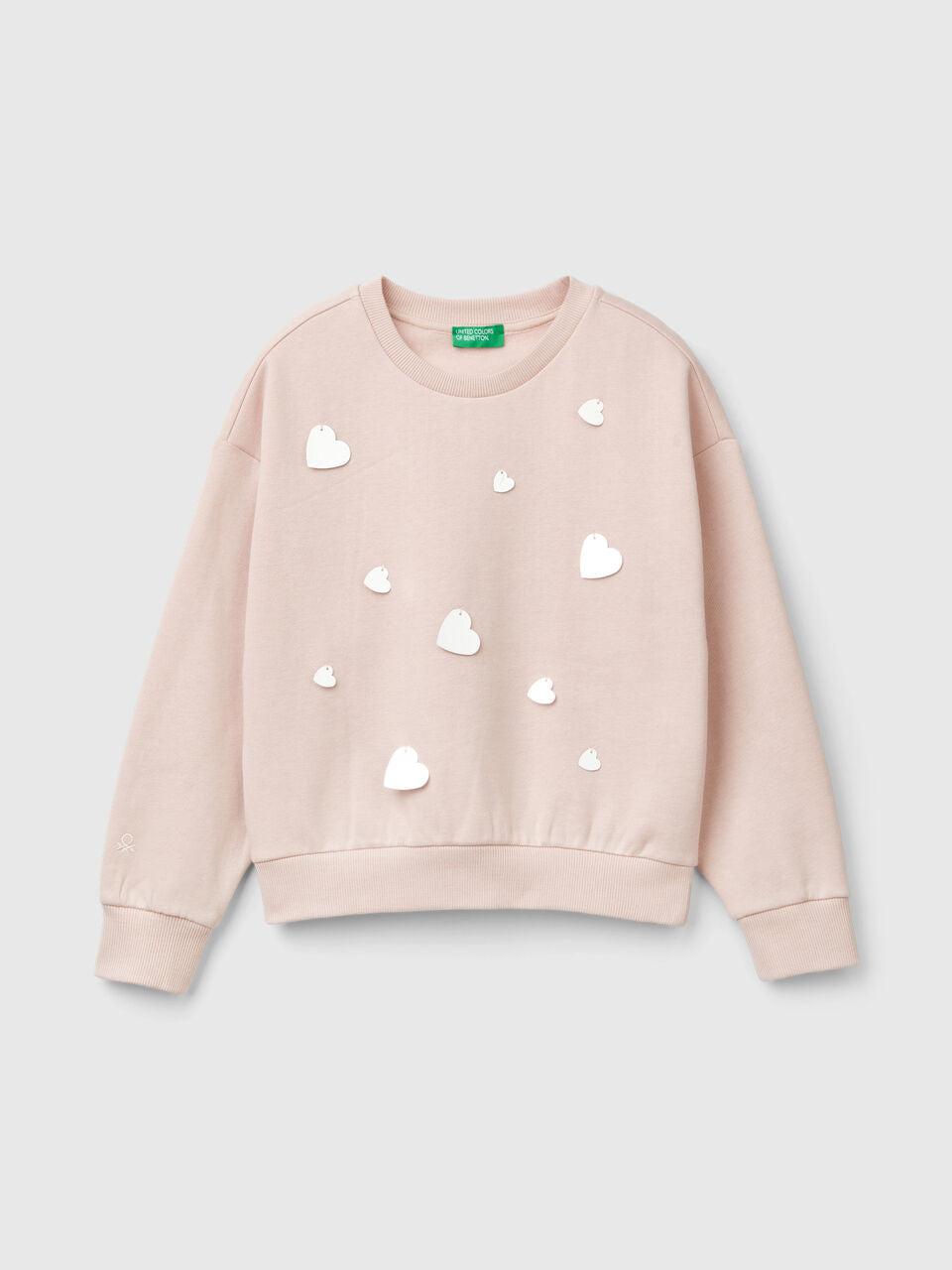 SWEATSHIRT WITH HEART SEQUINS