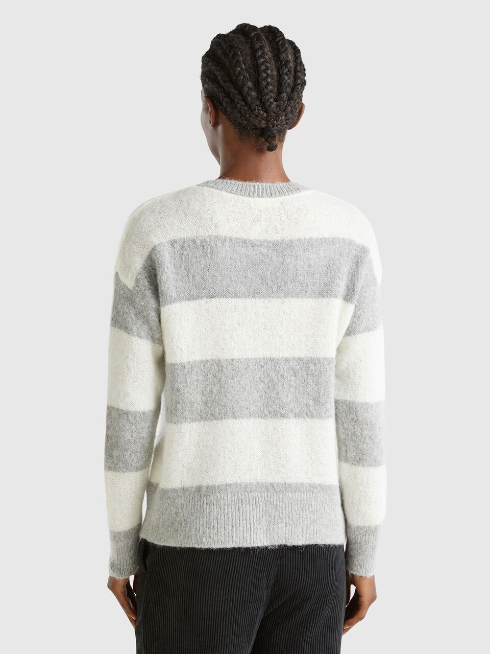 STRIPED SWEATER IN ALPACA BLEND
