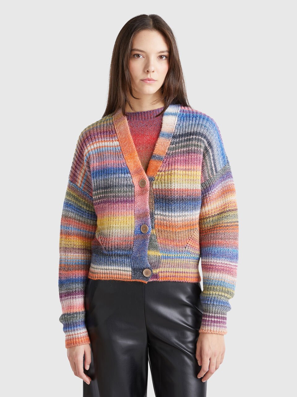 MULTICOLOR STRIPED CARDIGAN