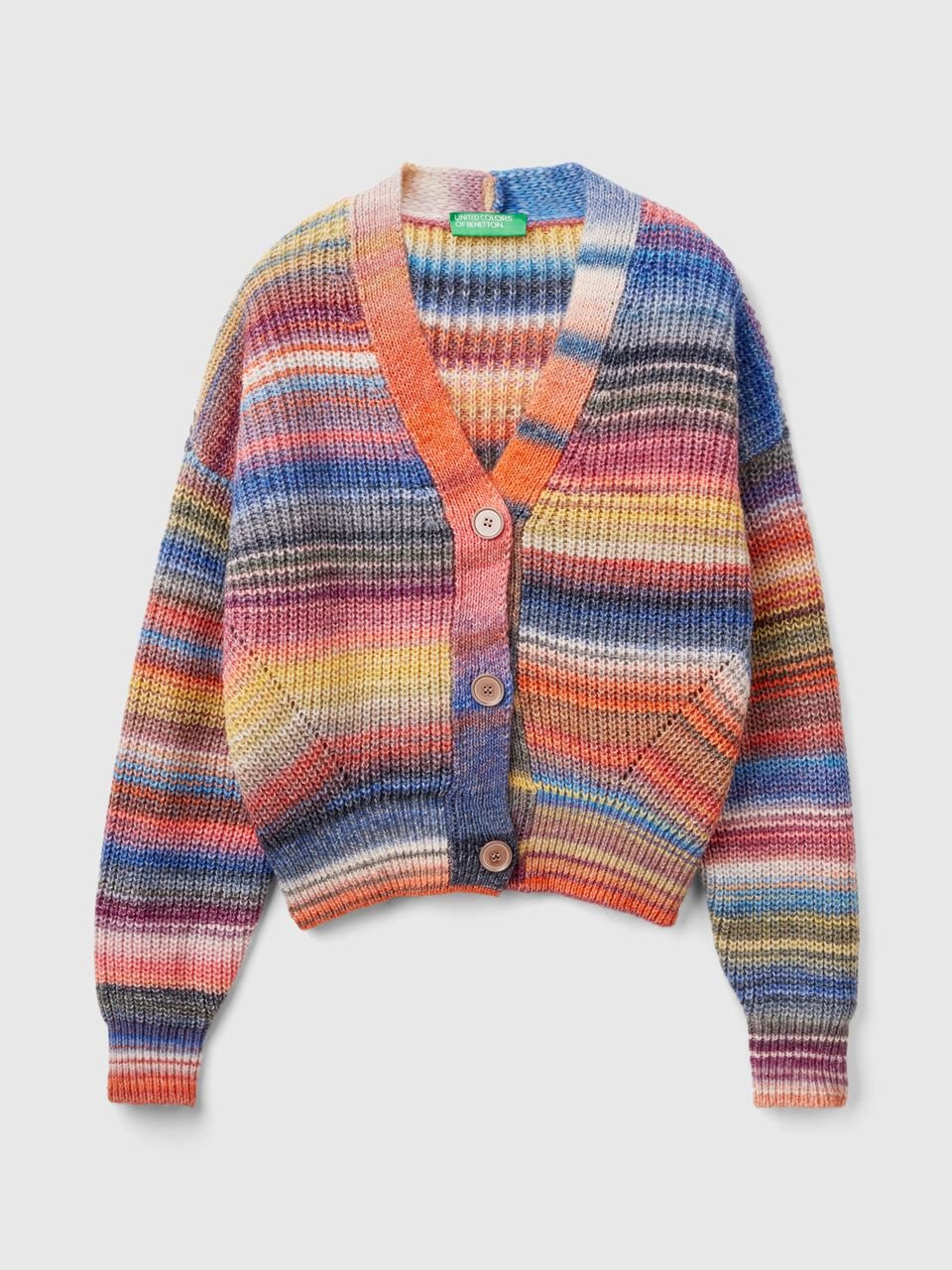 MULTICOLOR STRIPED CARDIGAN
