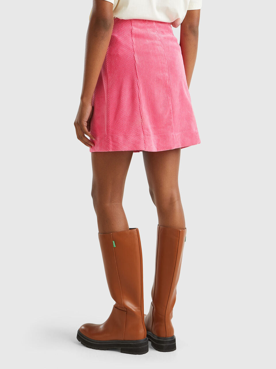 WRAP MINI SKIRT IN VELVET