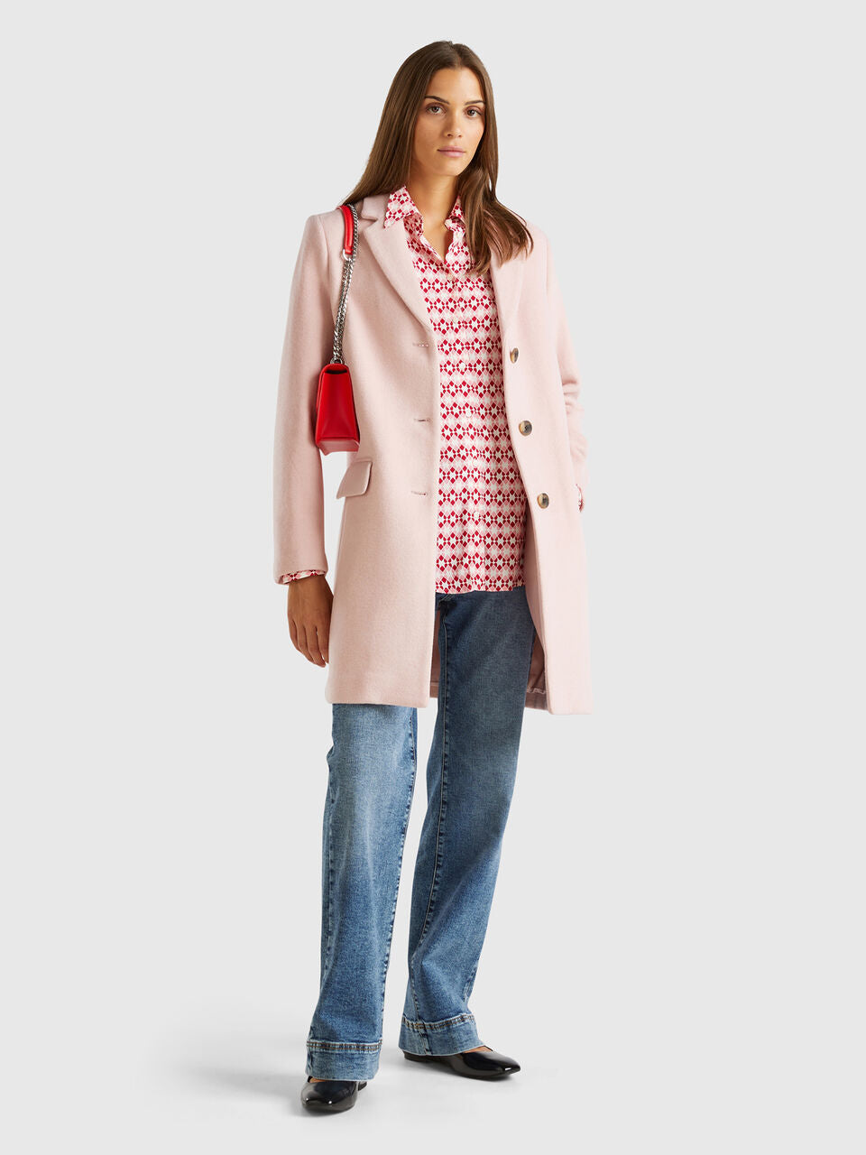 SHORT COAT IN WOOL BLEND CLOTH