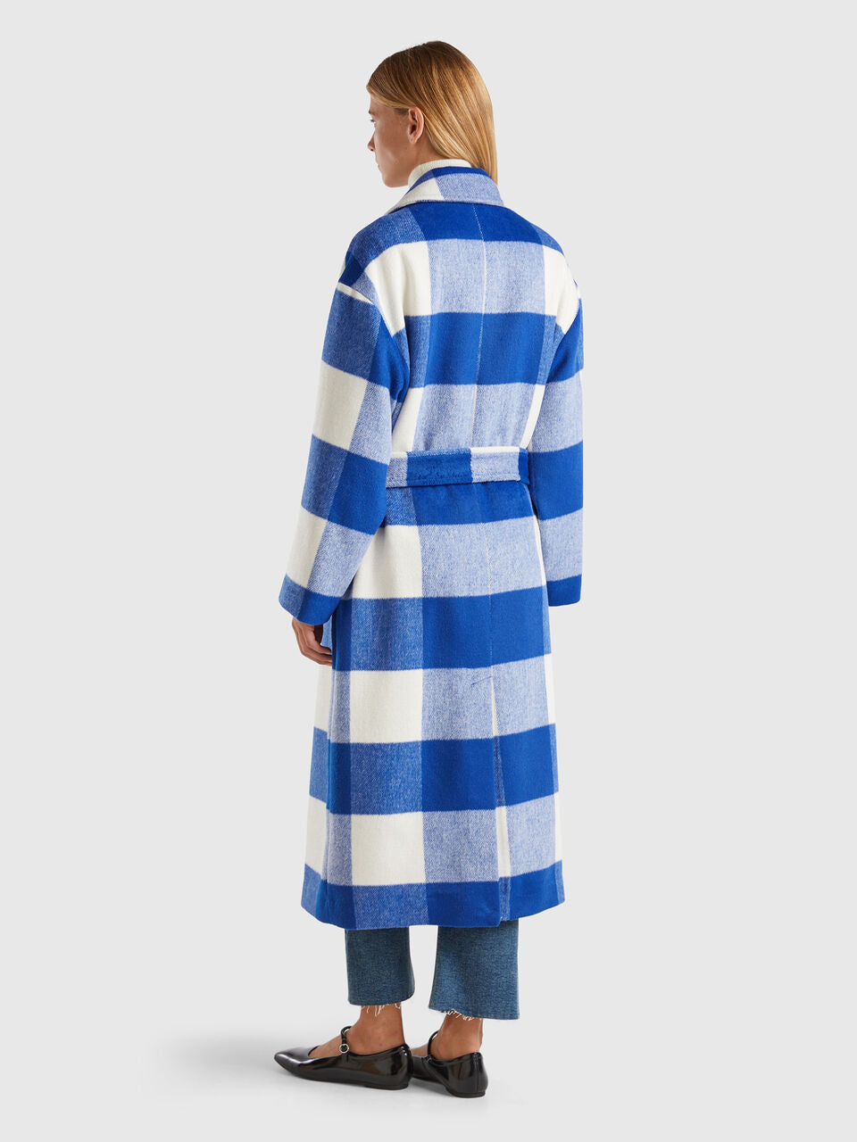 DOUBLE-BREASTED CHECK COAT