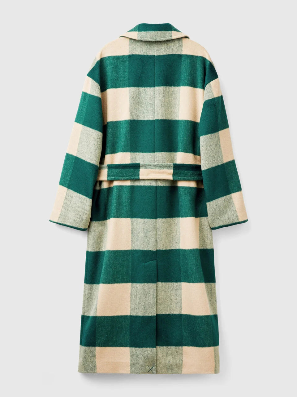 DOUBLE-BREASTED CHECK COAT