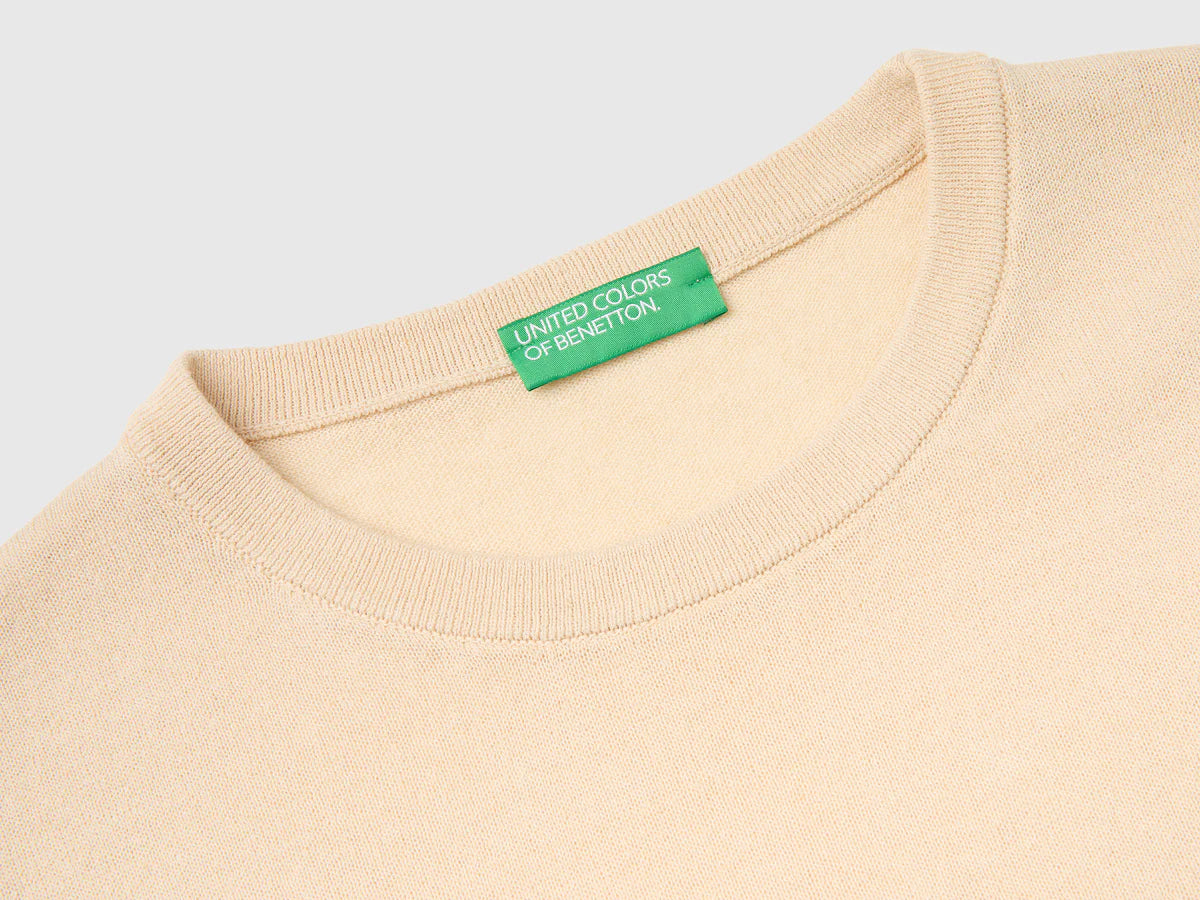 SLEEVELESS LINEN BLEND SWEATER