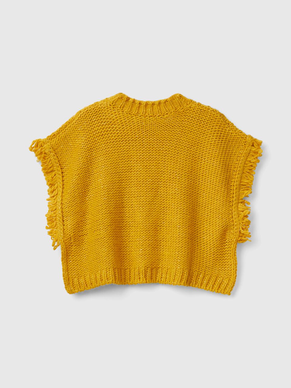 WOOL BLEND KNIT CAPE