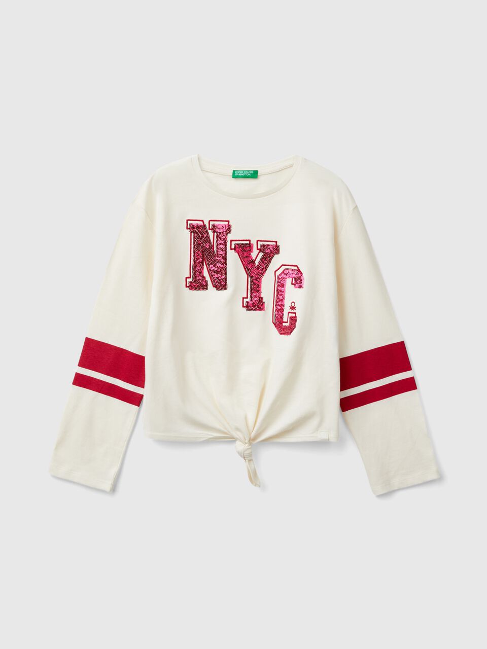 ORGANIC COTTON T-SHIRT WITH SEQUINS
