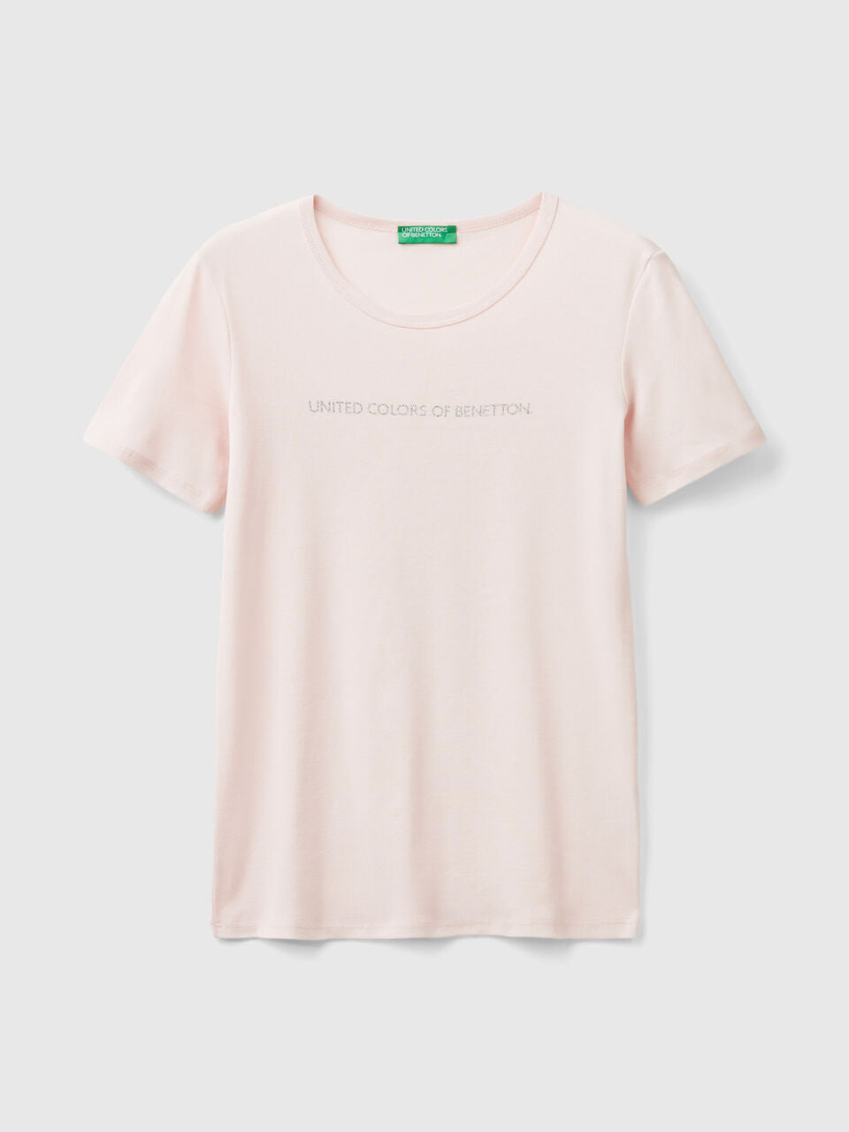 T-SHIRT IN 100% COTTON WITH GLITTER PRINT LOGO