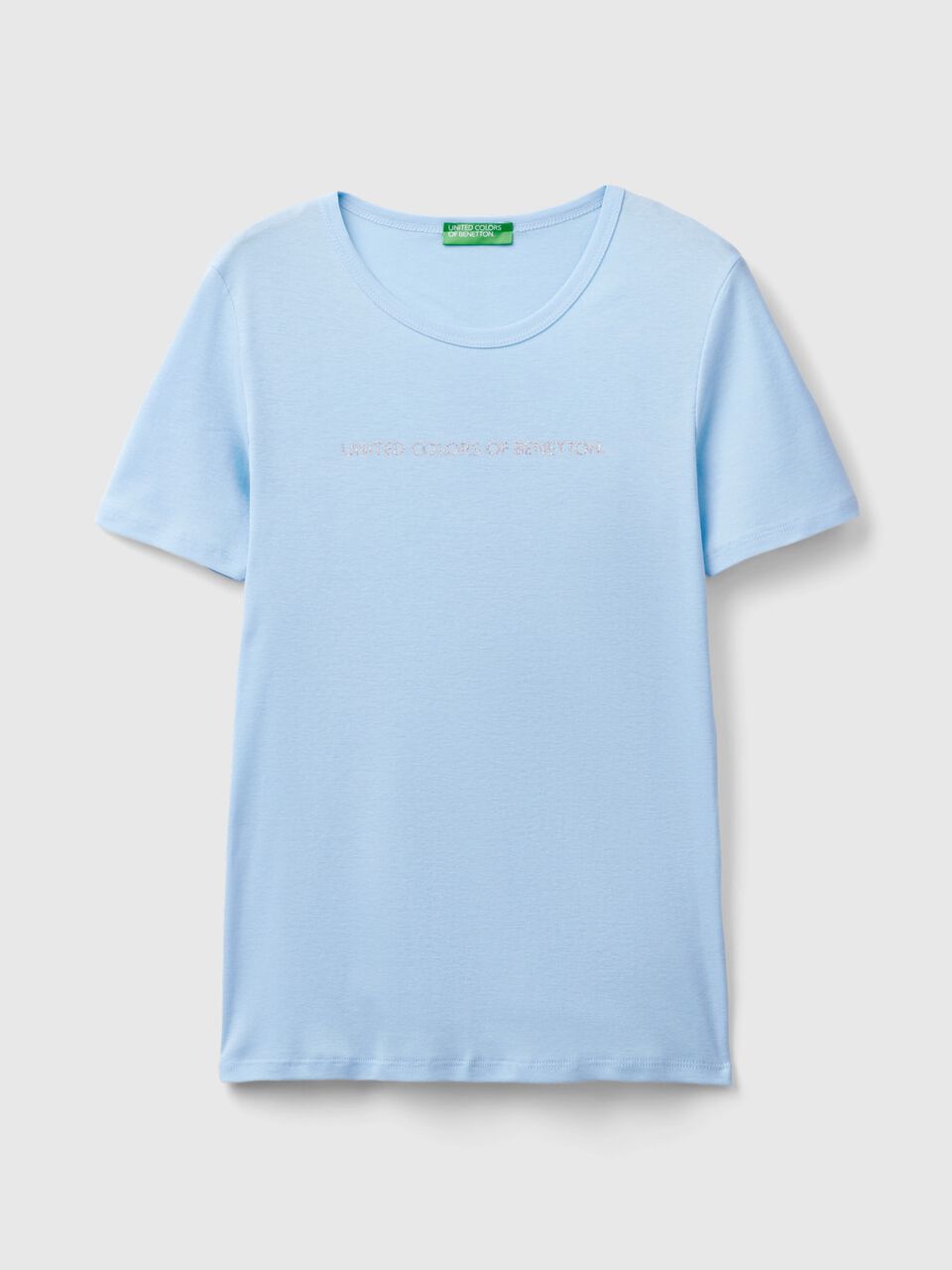 T-SHIRT IN 100% COTTON WITH GLITTER PRINT LOGO