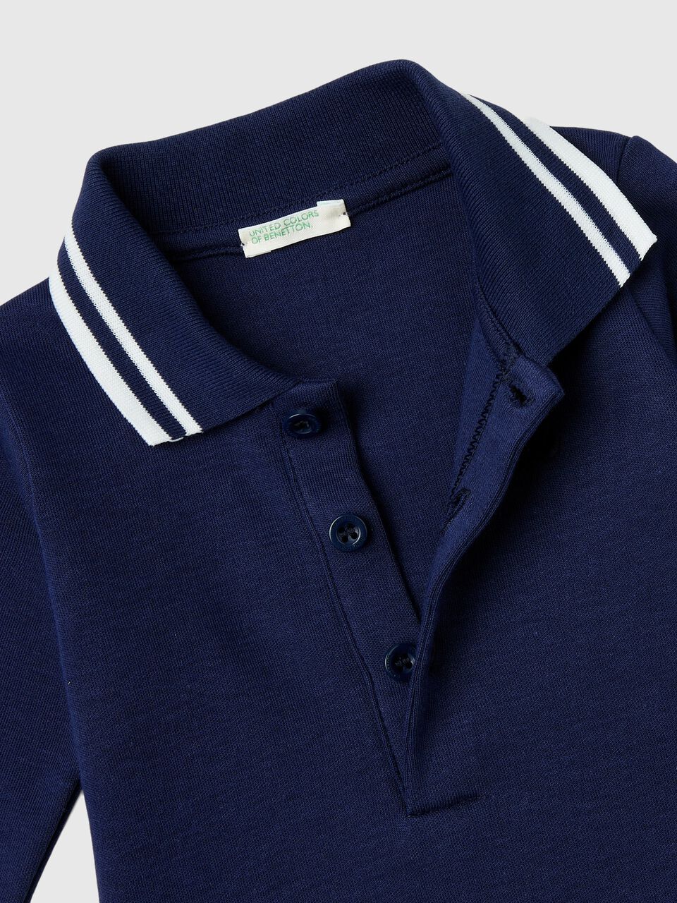 BODYSUIT POLO IN ORGANIC COTTON