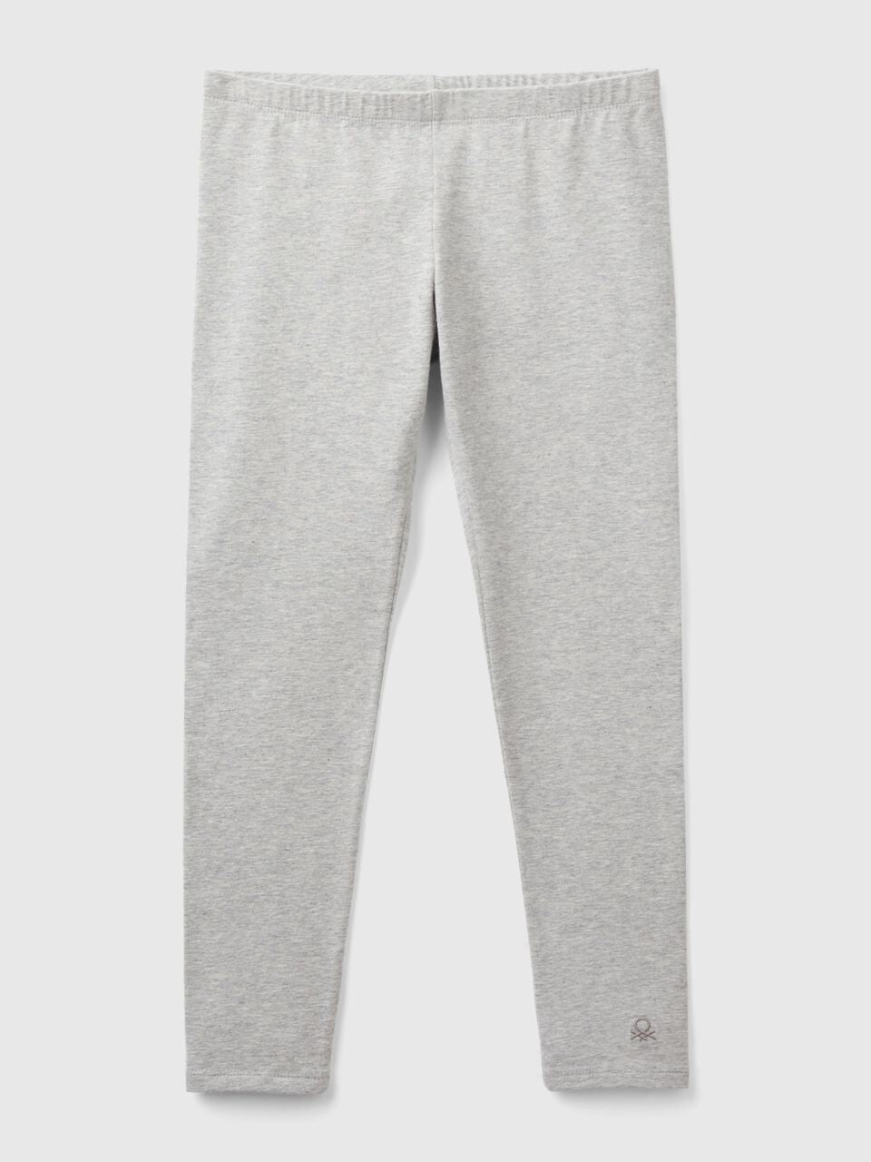 LEGGINGS IN STRETCH COTTON WITH LOGO