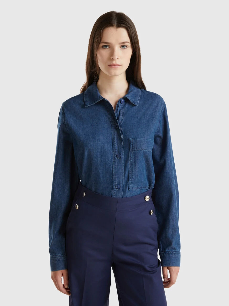 OVERSIZED FIT SHIRT IN CHAMBRAY