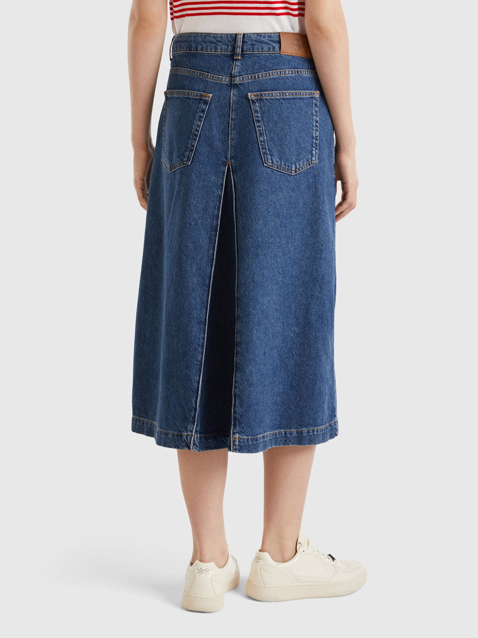 DENIM MIDI SKIRT