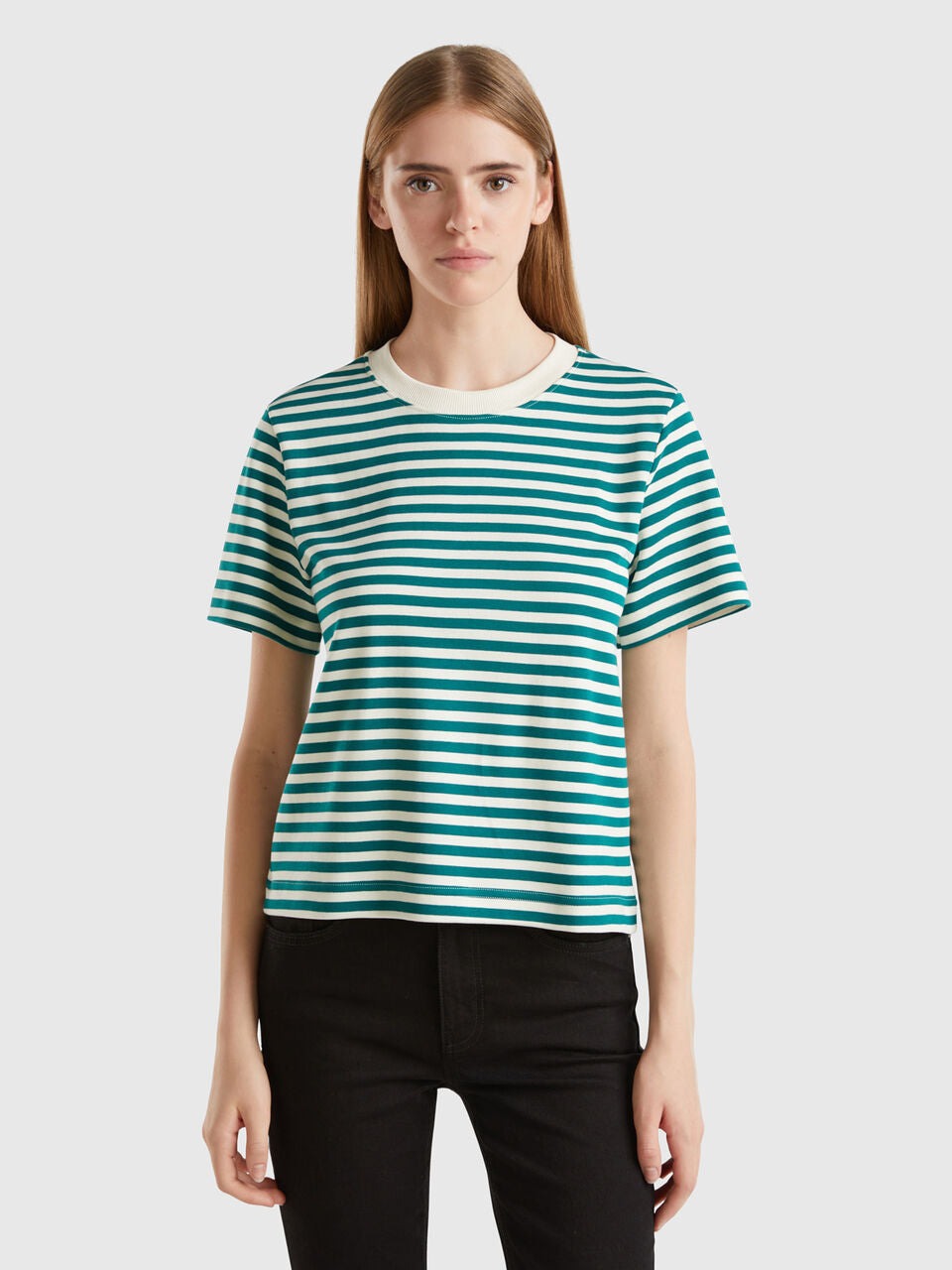 STRIPED T-SHIRT IN WARM COTTON