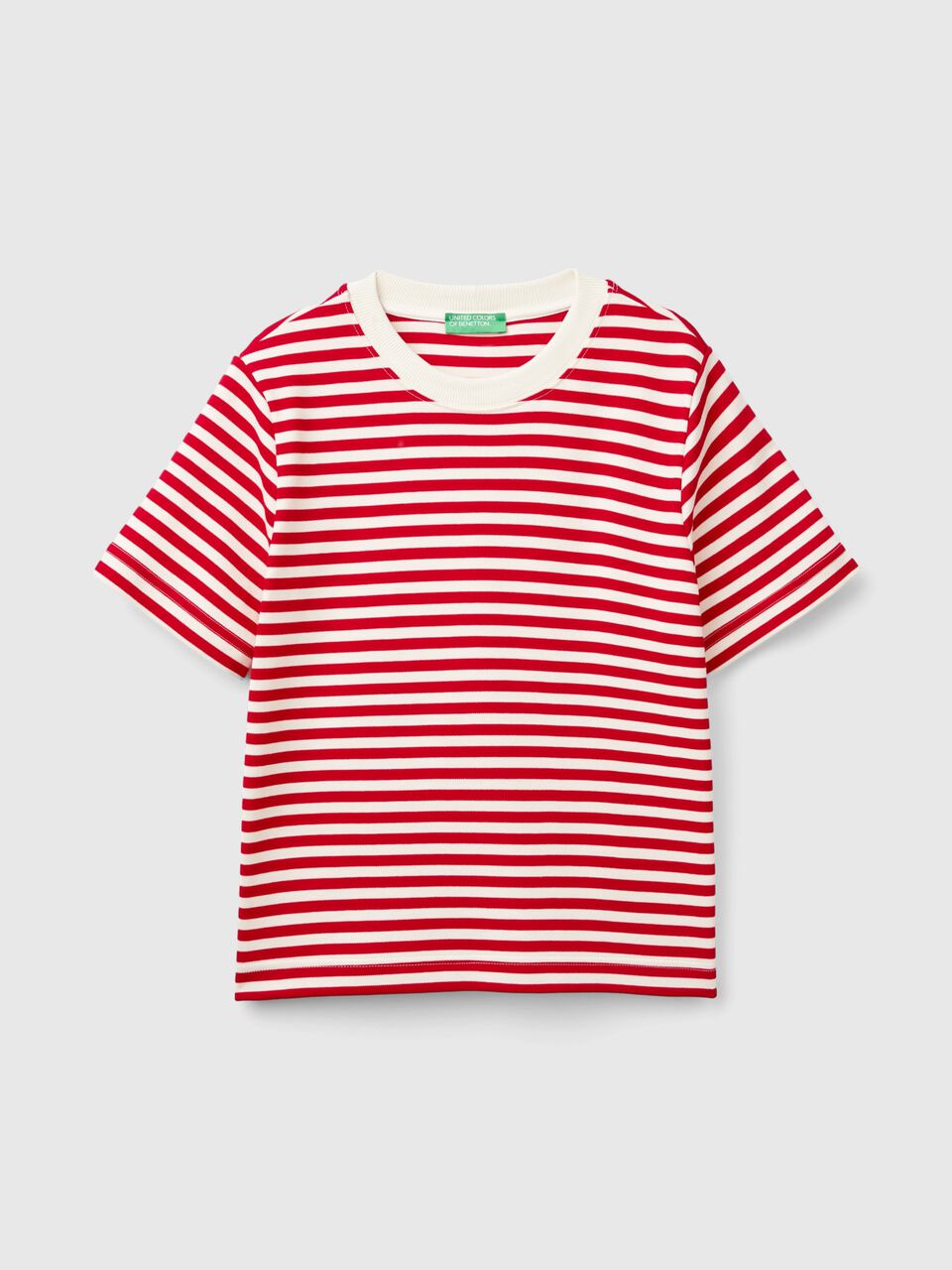 STRIPED T-SHIRT IN WARM COTTON