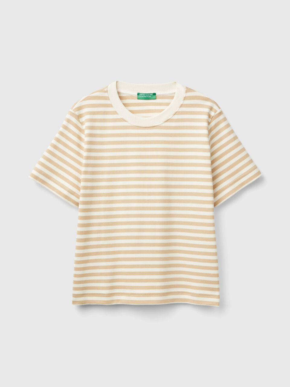 STRIPED T-SHIRT IN WARM COTTON